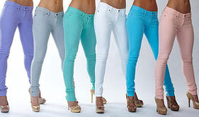 pastel jeans